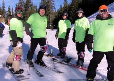 G.E.W. sponsors Prairie High School’s Ski Team Hope of the Slopes – Cure for Cancer -  skiing with team is Brian Clarke managing Partner