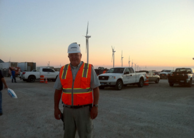 Bill Wood at wind farm in texas 2