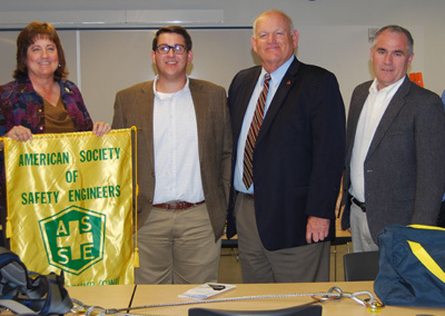 Managing Partner Brian Clarke with Central Washington University President James Gaudino supporting safety lab