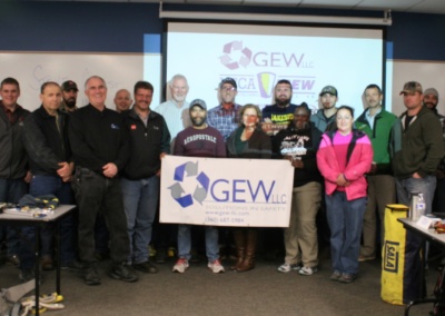 Fall protection class co-sponsored by G.E.W.llc with 100% of profit being donated to CWU Safety Health Management Program.