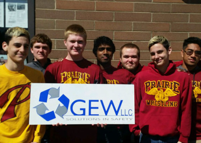 GEW proud supporter of the Prairie High School Wrestling team