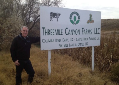Three Mile Canyon Farm Sign
